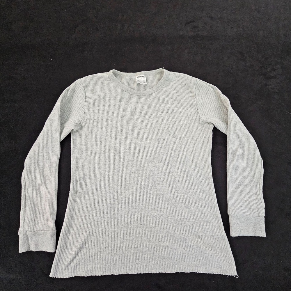 Joe‎ Boxer Gray Long Sleeve Cotton Blend Thermal T-Shirt Women's M